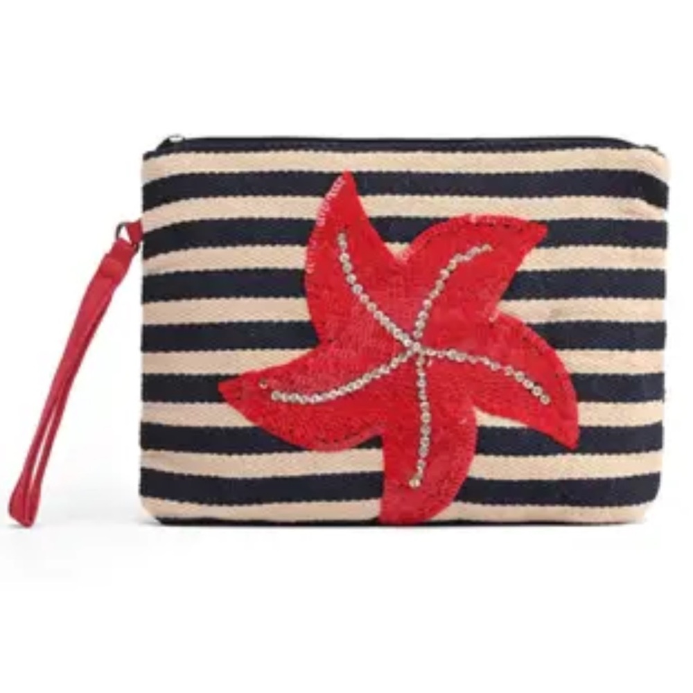 America & Beyond Starfish Accent Pouch